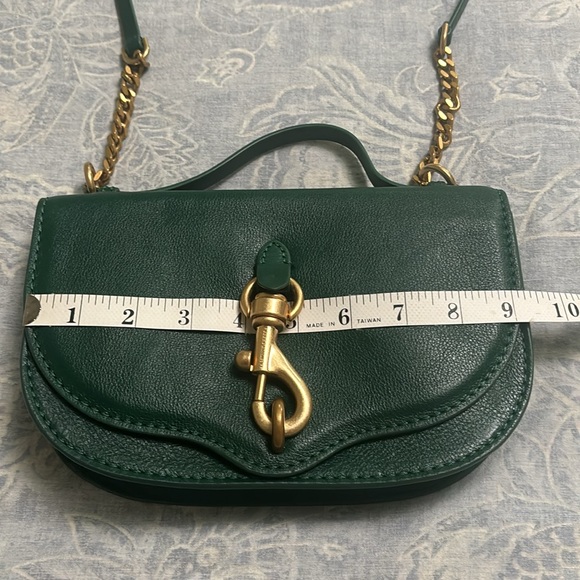 Rebecca Minkoff Megan Half Moon Emerald green crossbody. Rare and gorgeous. - Picture 10 of 11